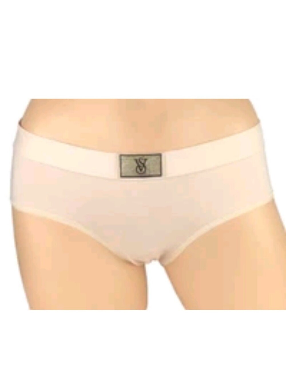 Victoria's secret shine patch logo cotton Hiphugger panty NEW! BLING LARGE